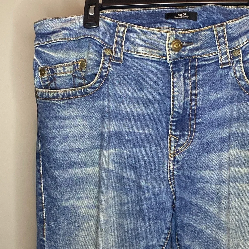 True Religion 'Rocco' Relaxed Skinny Denim Jeans in a Light Wash (36W x 34L)